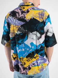 ONLY&SONS Camicia in misto lino con colletto in fantasia BUD 22024913 Hawaiian Surf4