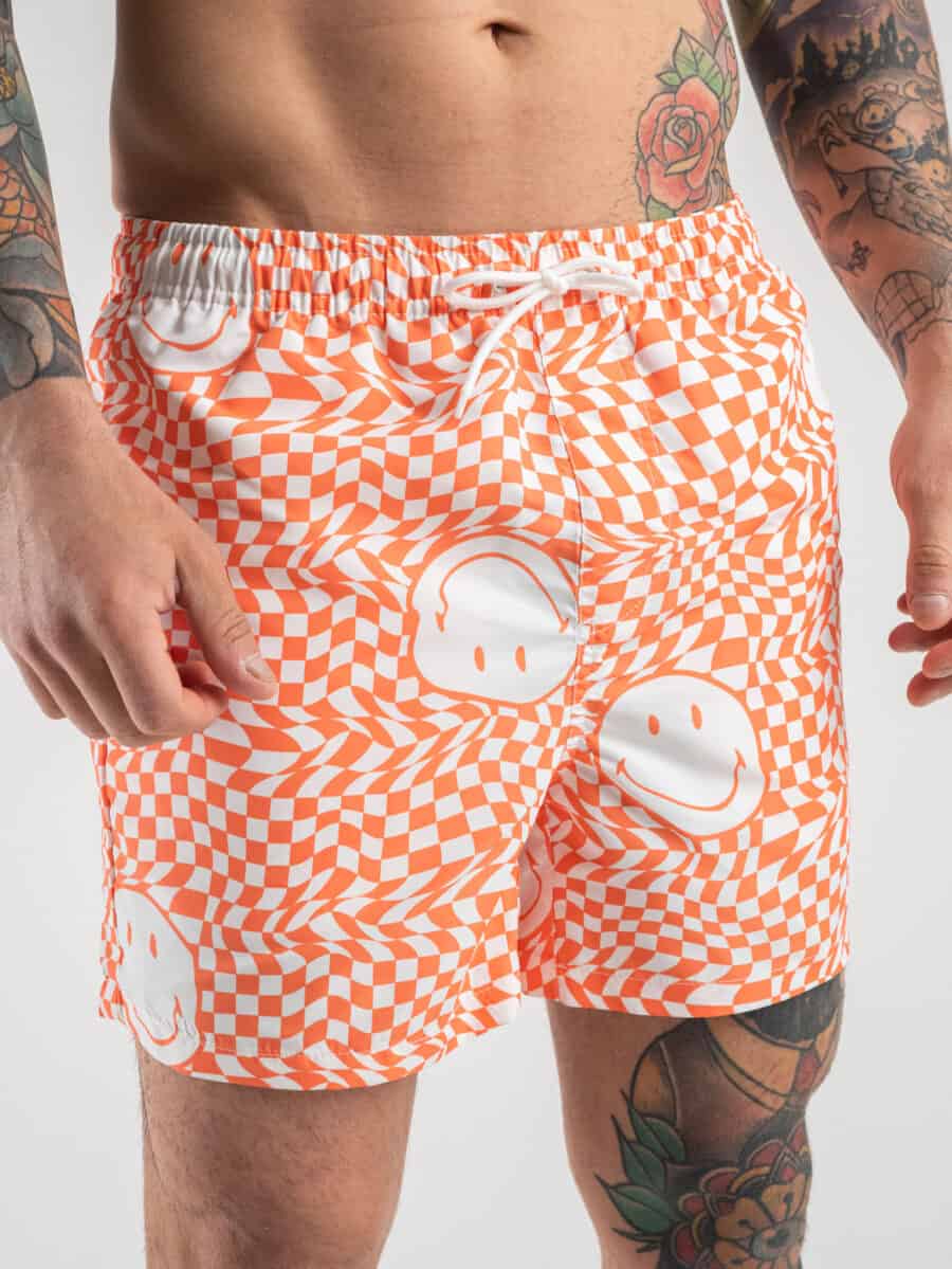 ONLY&SONS Costume a quadretti con smile e tasche frontali TED 22025440 Carnelian