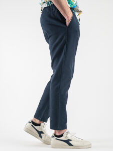 ONLY&SONS Pantalone in misto lino con coulisse LINUS 22024966 Dark Navy2
