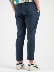ONLY&SONS Pantalone in misto lino con coulisse LINUS 22024966 Dark Navy3