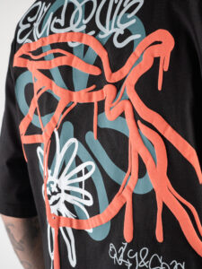 ONLY&SONS T-shirt in cotone con stampa floreale fronte:retro ANDRES 22026060 Black4
