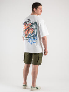 ONLY&SONS T-shirt in cotone con stampa floreale fronte:retro ANDRES 22026060 Bright White4