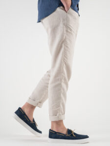 OVER-D Pantalaccio Slim Fit in lino con coulisse in vita OE1S2S3P26 Sabbia3