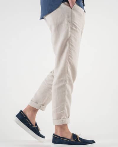 OVER D Pantalaccio Slim Fit in lino con coulisse in vita OE1S2S3P26 Sabbia3 OVER-D OVER-D Pantalaccio Slim Fit in lino con coulisse in vita OE1S2S3P26 Sabbia