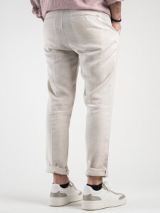 OVER-D Pantalone chinos 100% Lino P28 Sabbia2
