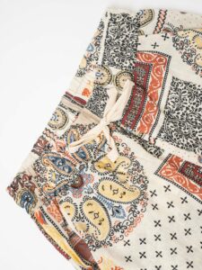 Pantalone leggero in lino con coulisse in vita 72198 Beige6