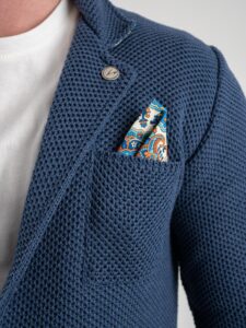 V2 Giacca in maglia leggera in cotone con pochette GUOPE Avio2