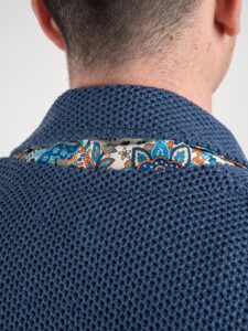 V2 Giacca in maglia leggera in cotone con pochette GUOPE Avio3
