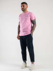 BERNA T-shirt basica con stampa logo sul cuore 230117 Bubble1