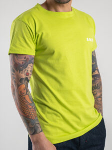 BERNA T-shirt basica con stampa logo sul cuore 230117 Lime5