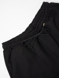 Coordinato giacchetta sportiva + Pantalone morbido coulisse LIVERPOOL Nero (11)