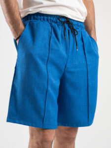 ESTASI Coordinato giacchetta sportiva a mezze maniche + Bermuda morbido coulisse UNITED Bluette5