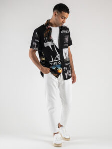 ESTASI Jeans basic 100% cotone senza rotture MANCINI Bianco5