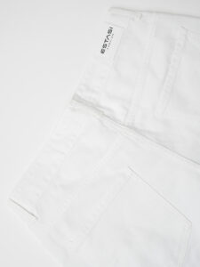 ESTASI Jeans basic 100% cotone senza rotture MANCINI Bianco7