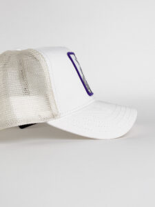 GOORIN BROS Cappellino bianco con patch bianca stampa gatto DIVA1