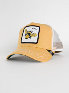 GOORIN BROS Cappellino giallo con patch bianca stampa ape QUEEN1