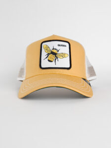 GOORIN BROS Cappellino giallo con patch bianca stampa ape QUEEN3