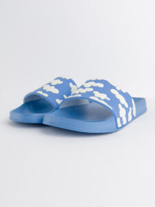 HAPPY SOCKS Ciabatte Slider Cloudy Azzurre1