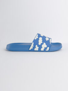 HAPPY SOCKS Ciabatte Slider Cloudy Azzurre2