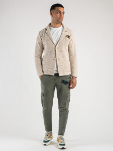 IMPERIAL Pantalone leggero con tasche laterali, piccole graffiature finto taschino in jeans P640318513 Militare8