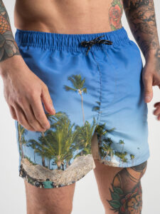 ONLY&SONS Costume con stampa beach e tasche frontali TED 22026147 Marina:Beach Prin1