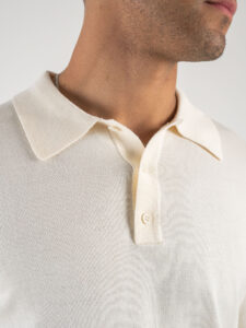 ONLY&SONS Polo basica in viscosa a manica lunga WYLER 22021184 Antique White1