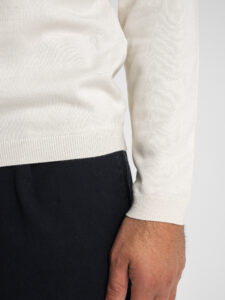 ONLY&SONS Polo basica in viscosa a manica lunga WYLER 22021184 Antique White2