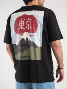 ONLY&SONS T-shirt 100% Cotone con stampa Japan fronte:retro SJP 22026087 Black1