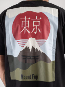 ONLY&SONS T-shirt 100% Cotone con stampa Japan fronte:retro SJP 22026087 Black3