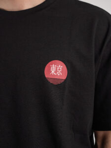 ONLY&SONS T-shirt 100% Cotone con stampa Japan fronte:retro SJP 22026087 Black5