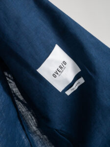 OVER-D Giacca elegante da abito 100% lino OE1S2S3G09 Blu2