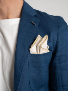 OVER-D Giacca elegante da abito 100% lino OE1S2S3G09 Blu7
