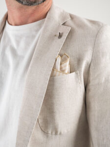 OVER-D Giacca elegante da abito 100% lino OE1S2S3G09 Sabbia4