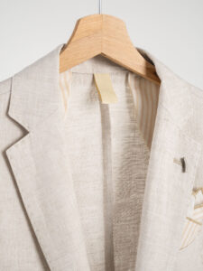 OVER-D Giacca elegante da abito 100% lino OE1S2S3G09 Sabbia7