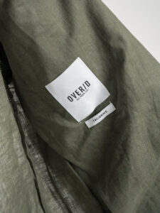 OVER-D Giacca elegante da abito 100% lino OE1S2S3G09 Verde Militare1