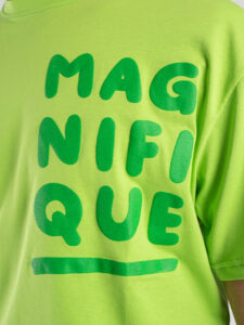 T-shirt 100% cotone con stampa Magnifique FB1005 Lime2