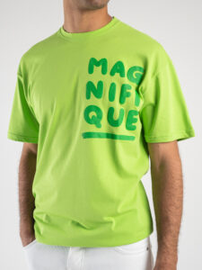 T-shirt 100% cotone con stampa Magnifique FB1005 Lime3