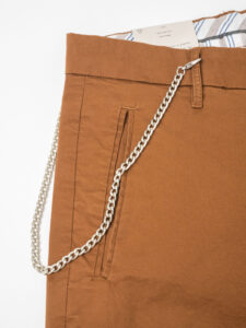ALTATENSIONE Pantalone chinos basico con catenella rimovibile BAGGIO Coccio (3)