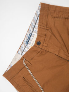 ALTATENSIONE Pantalone chinos basico con catenella rimovibile BAGGIO Coccio (4)
