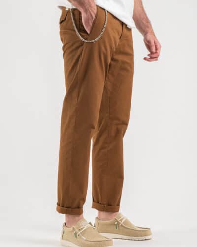 ALTATENSIONE Pantalone chinos basico con catenella rimovibile BAGGIO Coccio 7 Nuovi Arrivi