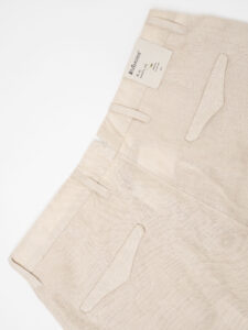 ALTATENSIONE Pantalone da abito 100% Lino con pinces 2225MP WESTON Beige (5)