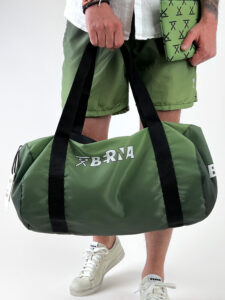 BERNA Borsone verde stampa degrede 220292