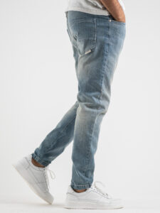 BERNA Jeans 5 tasche slim fit 230099 Azzurro2