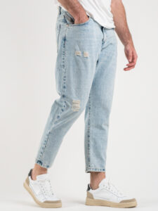 BERNA Jeans con rotture 220311 Azzurro (2)