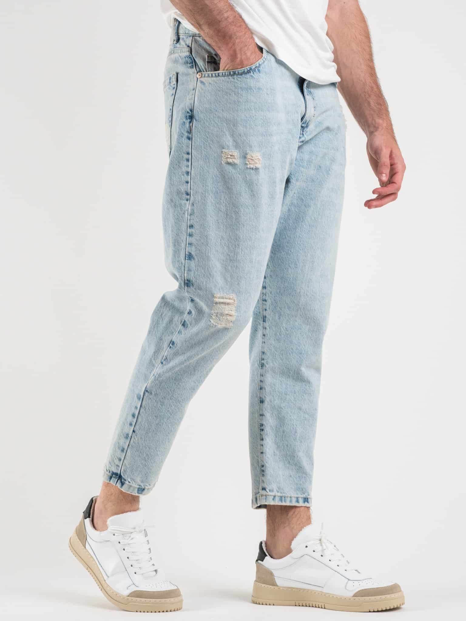 BERNA Jeans con rotture 220311 Azzurro Prezzo 0 00 Estasi Fashion