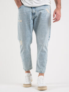 BERNA Jeans con rotture 220311 Azzurro (3)