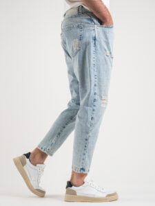 BERNA Jeans con rotture 220311 Azzurro (4)