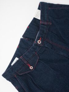 BERNA Jeans gamba morbida con pinces 220202 Blu Denim2