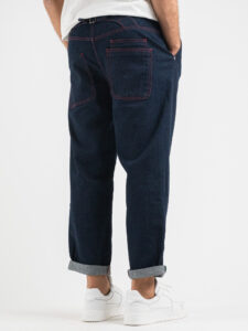 BERNA Jeans gamba morbida con pinces 220202 Blu Denim6