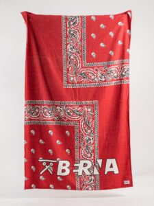 BERNA Telo mare stampa bandana 220303 Rosso